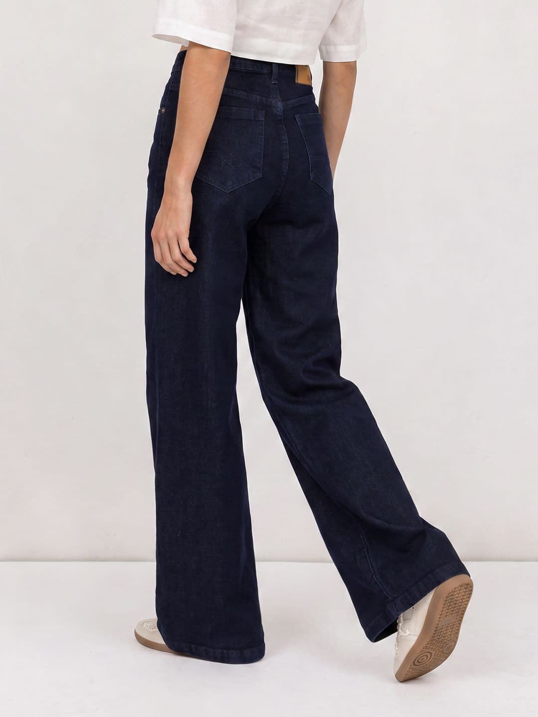 The Roadster Life CO. Women Wide Leg Stretchable Jeans thumbnail 2