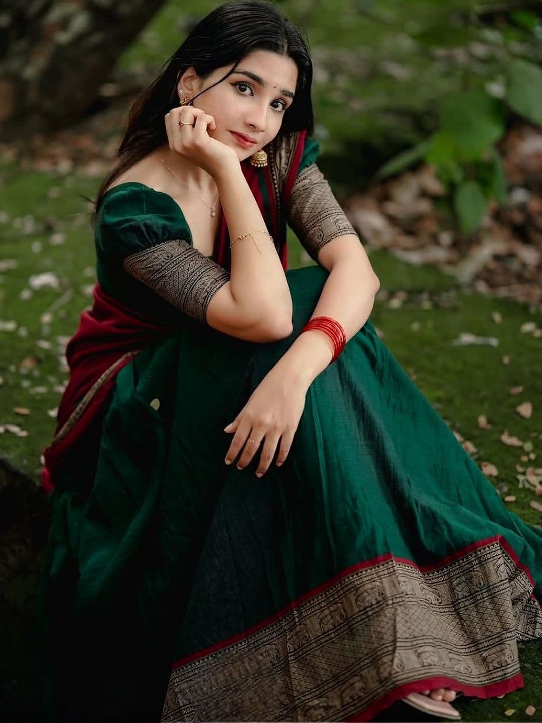 all about you Embellished Unstitched Lehenga & Blouse With Dupatta thumbnail 2