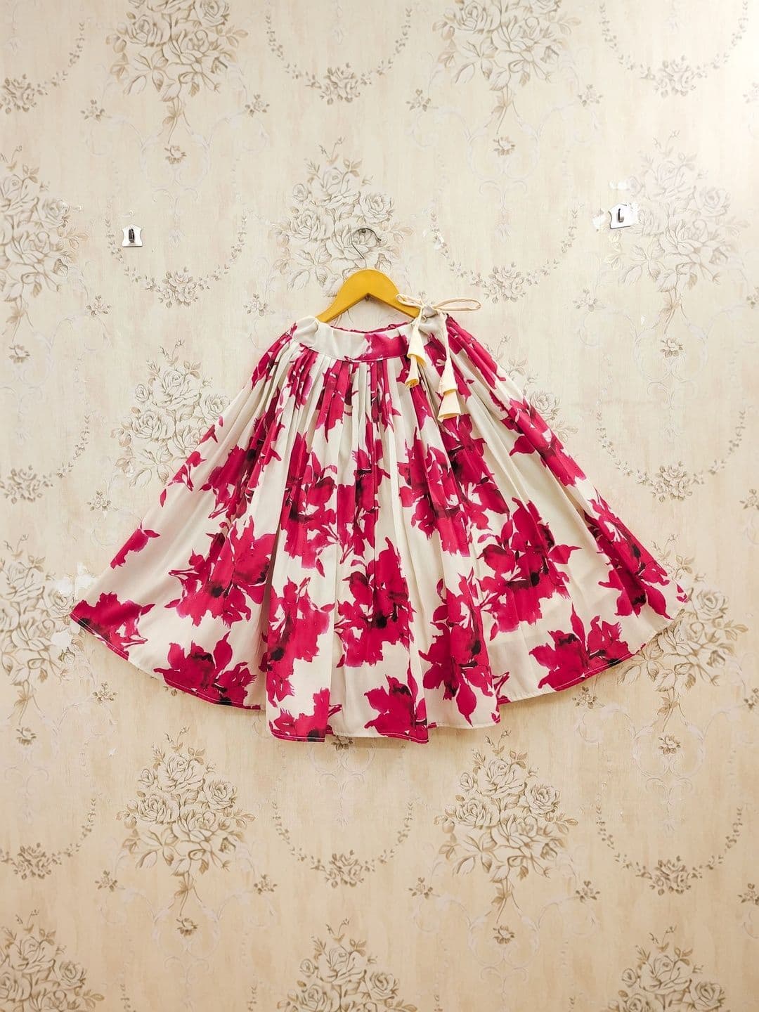 KALINI Girls Printed Ready to Wear Lehenga & thumbnail 3