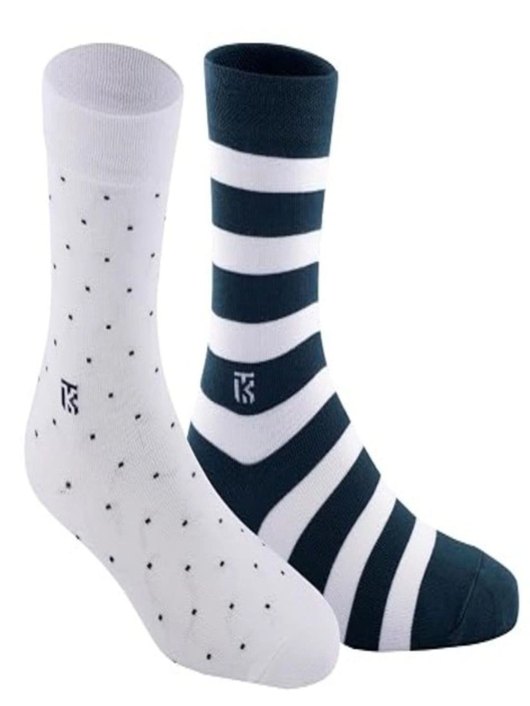 Kikitoes Men Pack of 2 Assorted Patterned Calf Length Socks - view 1