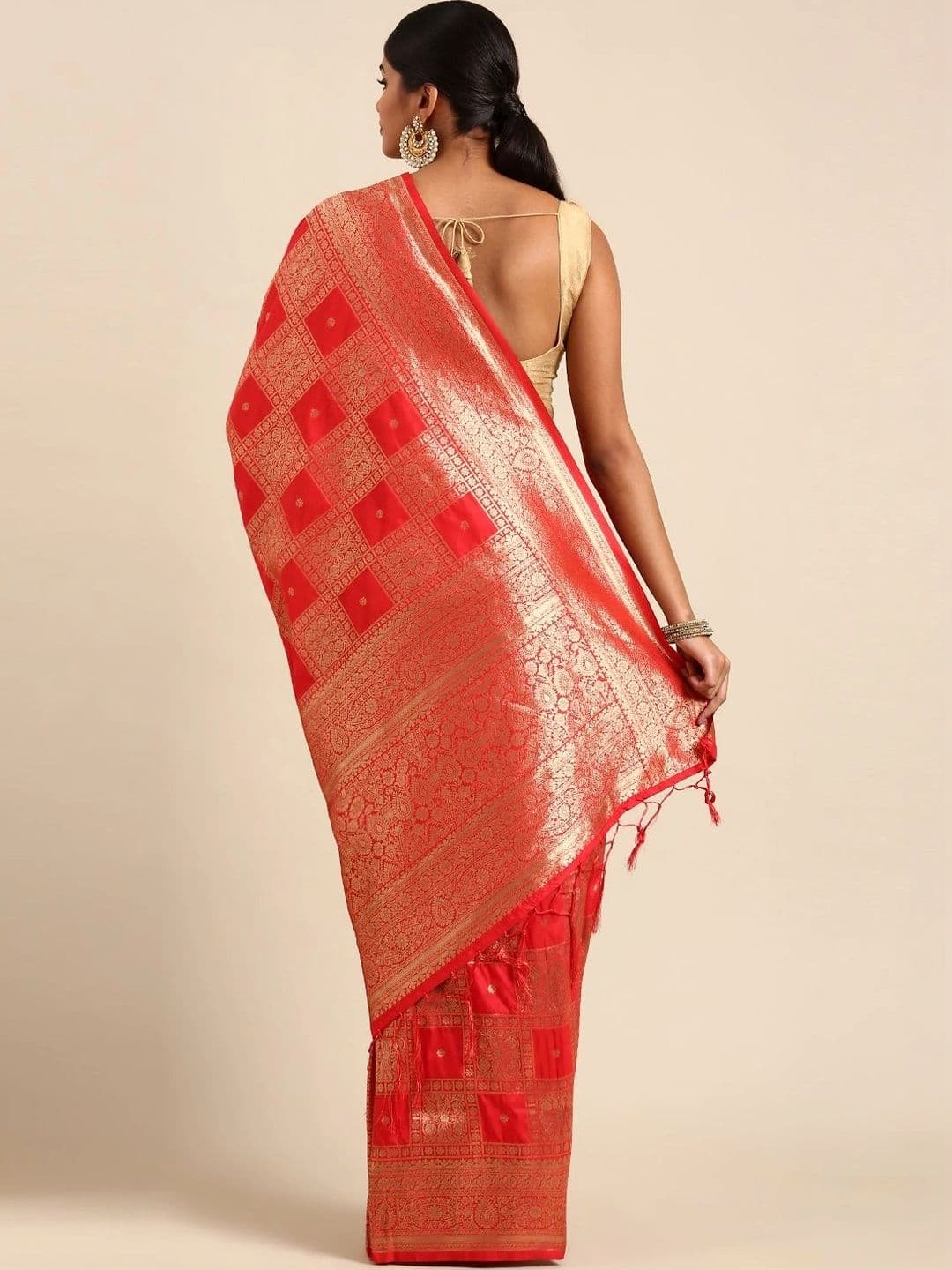 Dhaaga Ghar Woven Design Zari Art Silk Banarasi Saree thumbnail 6