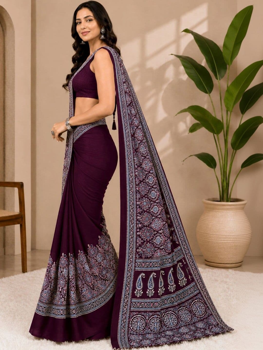 DIVASTRI Art Silk Designer Saree thumbnail 4