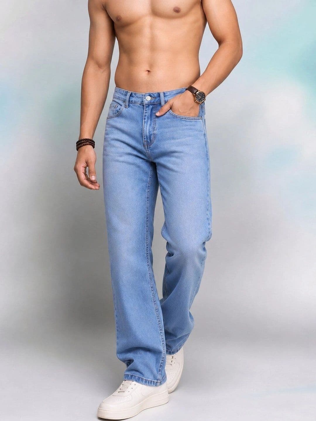 Roadster Men Jean Straight Fit Mid-Rise Stretchable Jeans thumbnail 4