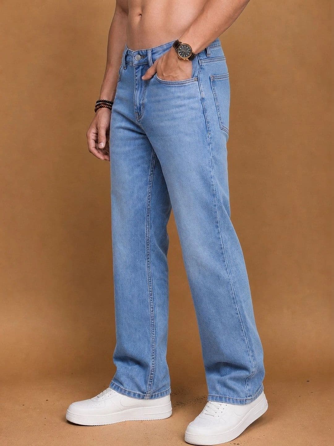 Roadster Men Jean Straight Fit Mid-Rise Stretchable Jeans thumbnail 5