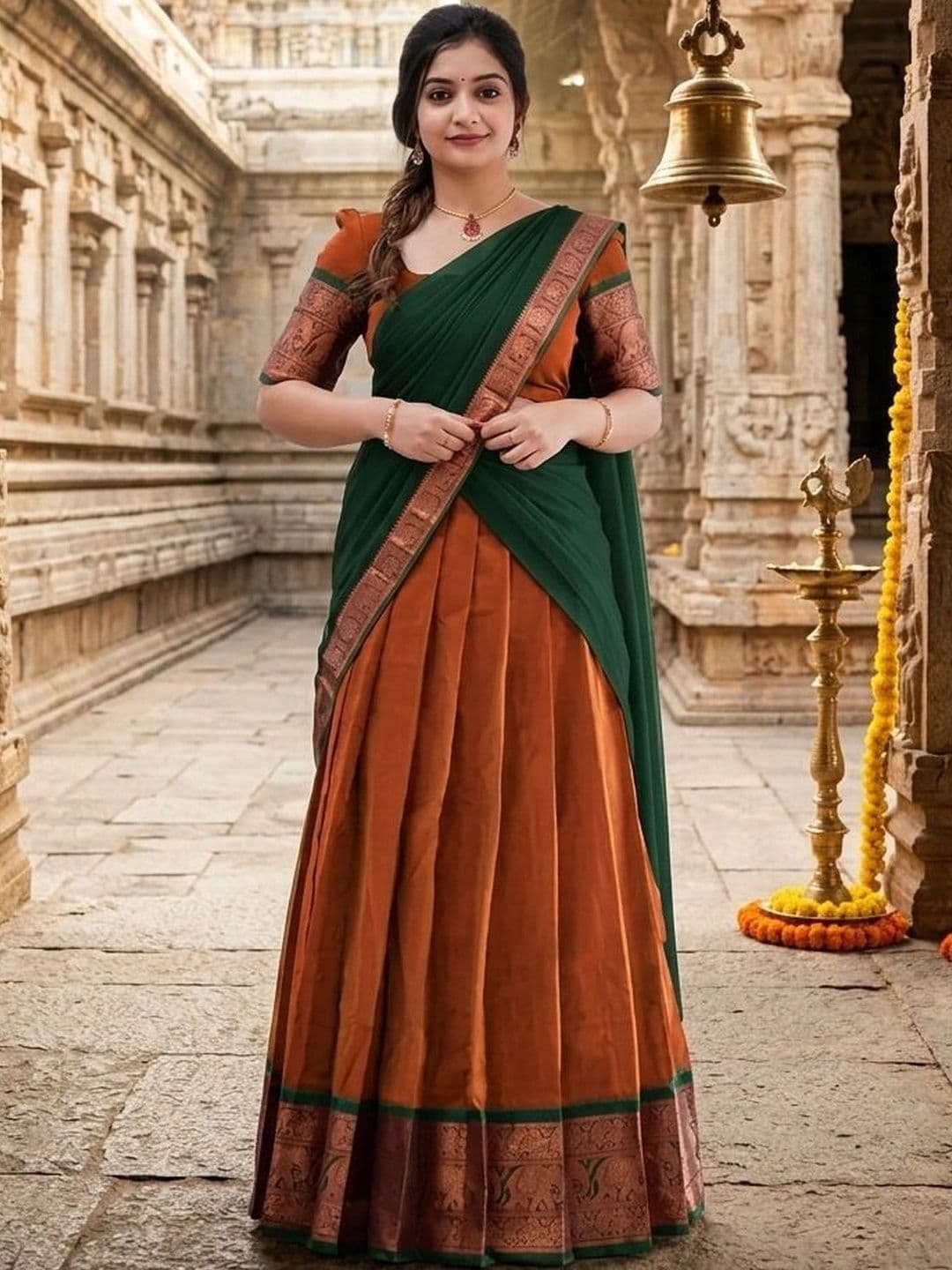 all about you Unstitched Lehenga & Blouse With Dupatta thumbnail 4