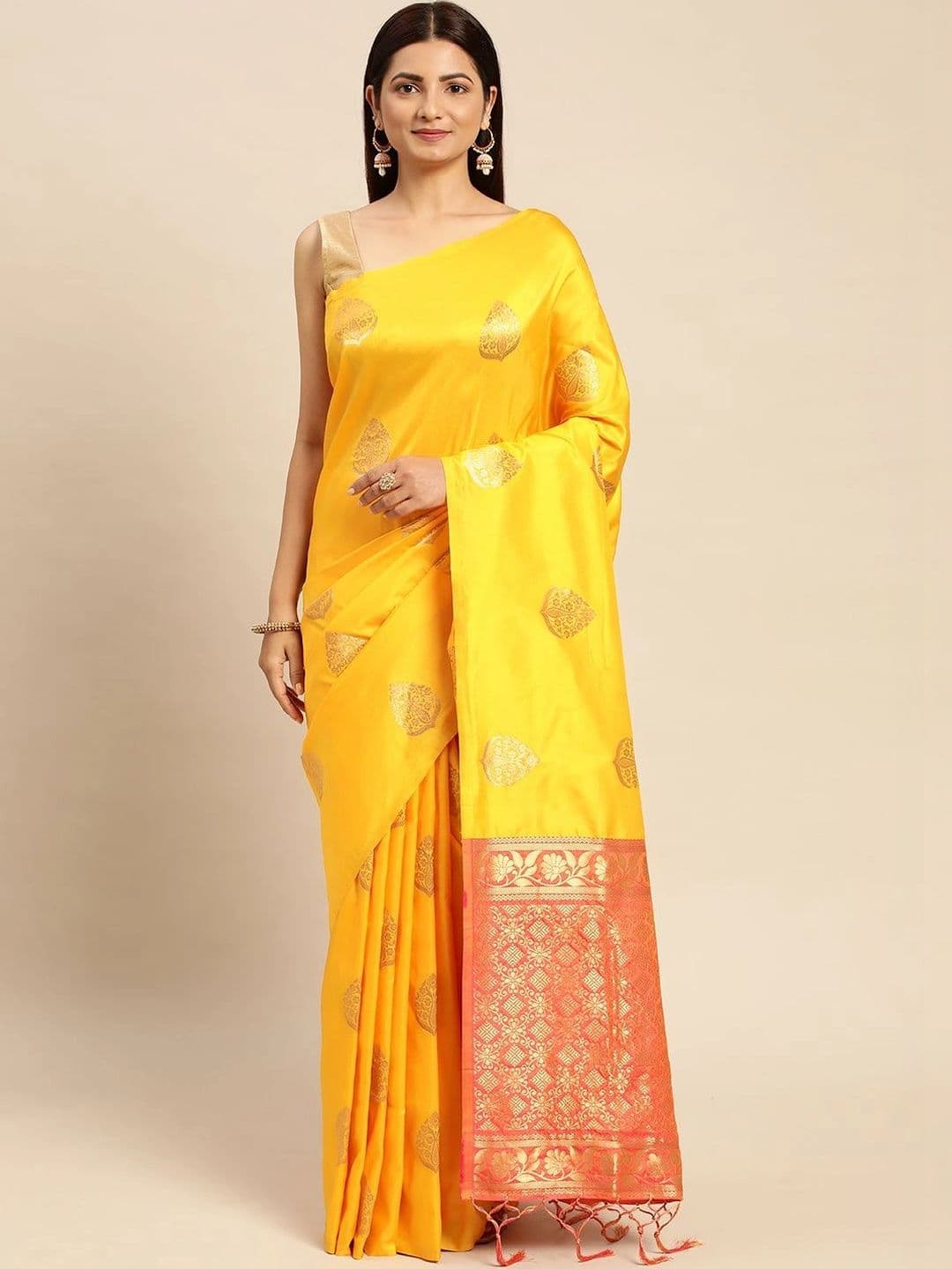 Dhaaga Ghar Woven Design Zari Art Silk Banarasi Saree - view 1