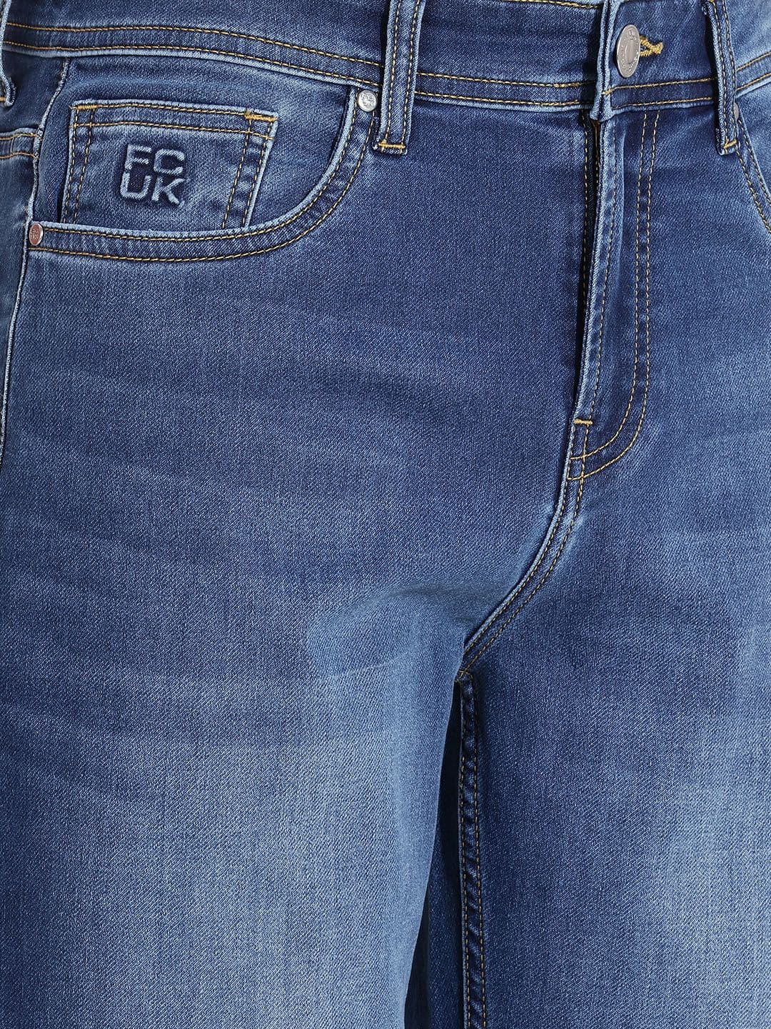 FCUK Men Straight Fit Heavy Fade Jeans thumbnail 5