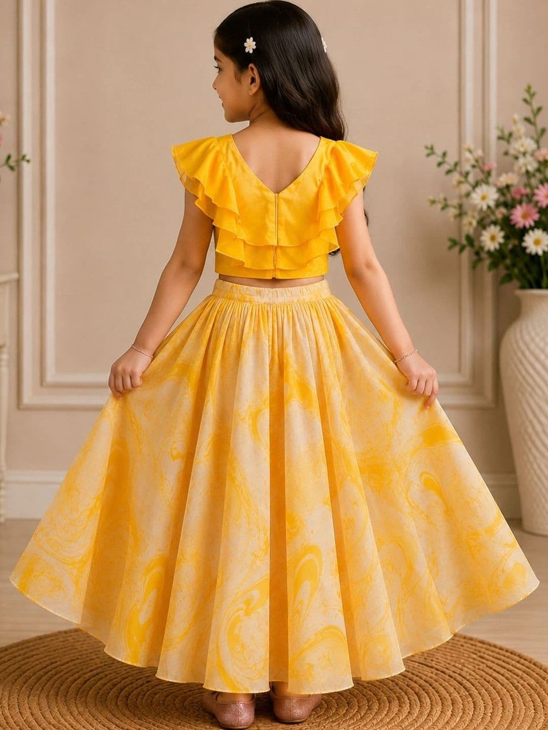 KALINI Girls Ready to Wear Lehenga & thumbnail 2