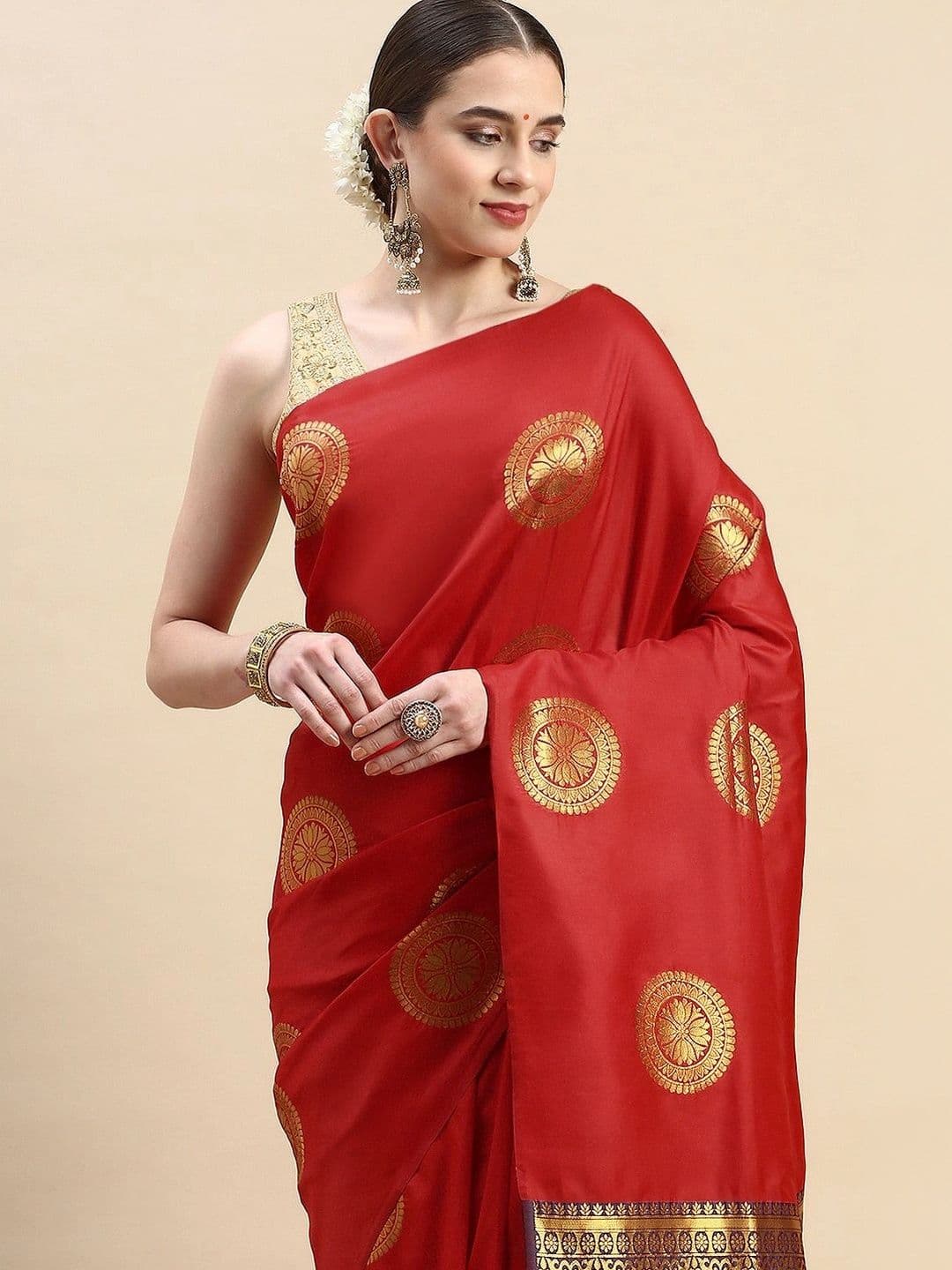 Dhaaga Ghar Woven Design Zari Art Silk Banarasi Saree - view 1