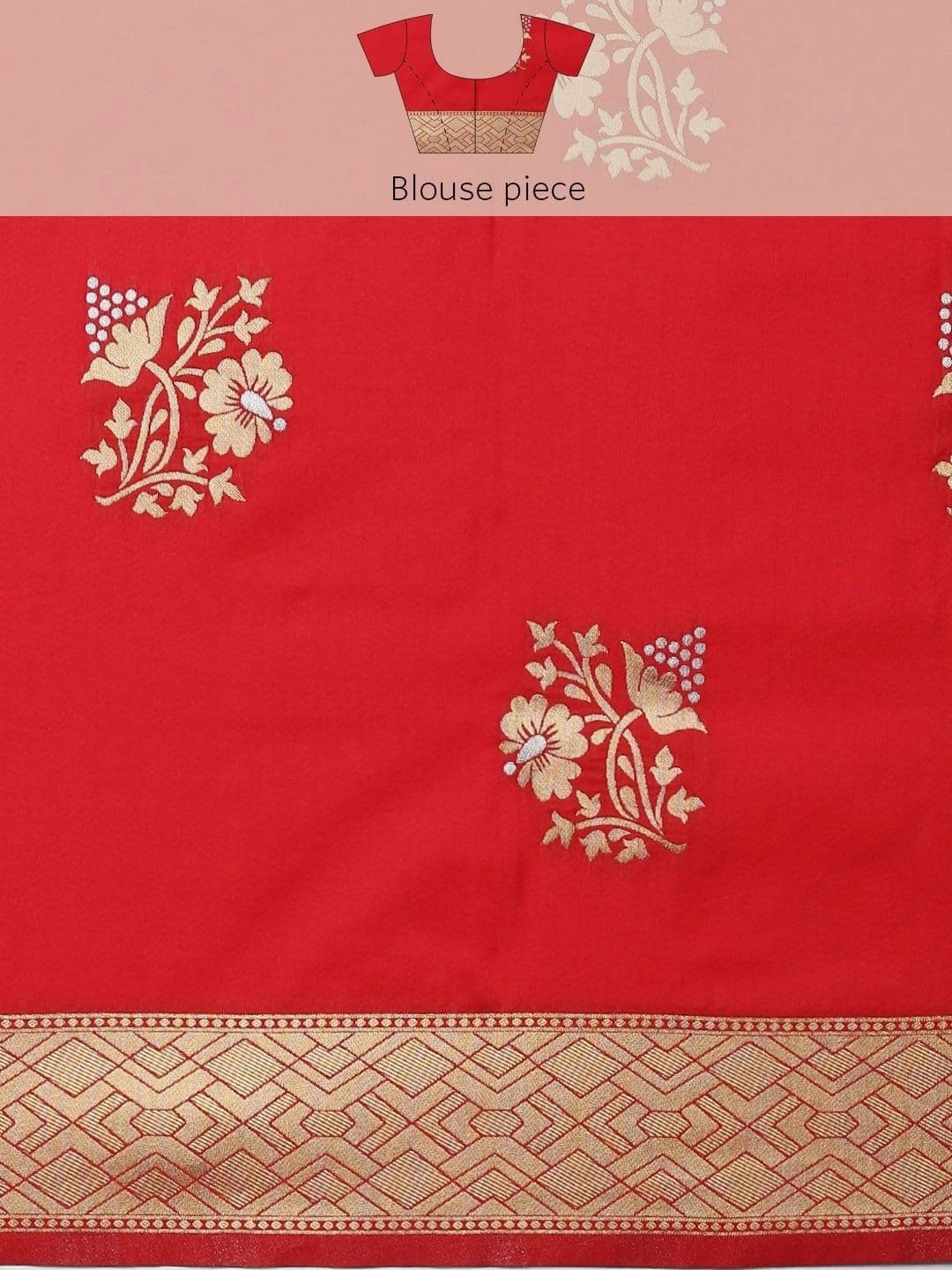 Dhaaga Ghar Woven Design Zari Art Silk Banarasi Saree thumbnail 5