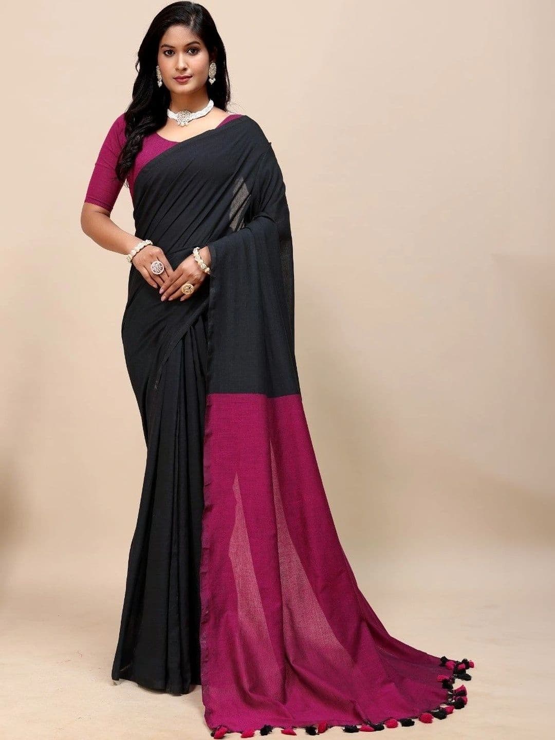 aeriebier Zari Khadi Saree - view 1