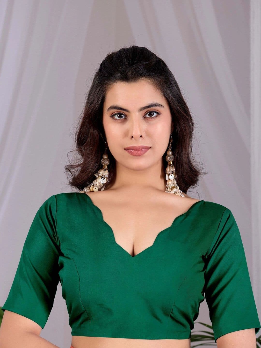 LeeliPeeri Designer Floral Satin Designer Saree thumbnail 7