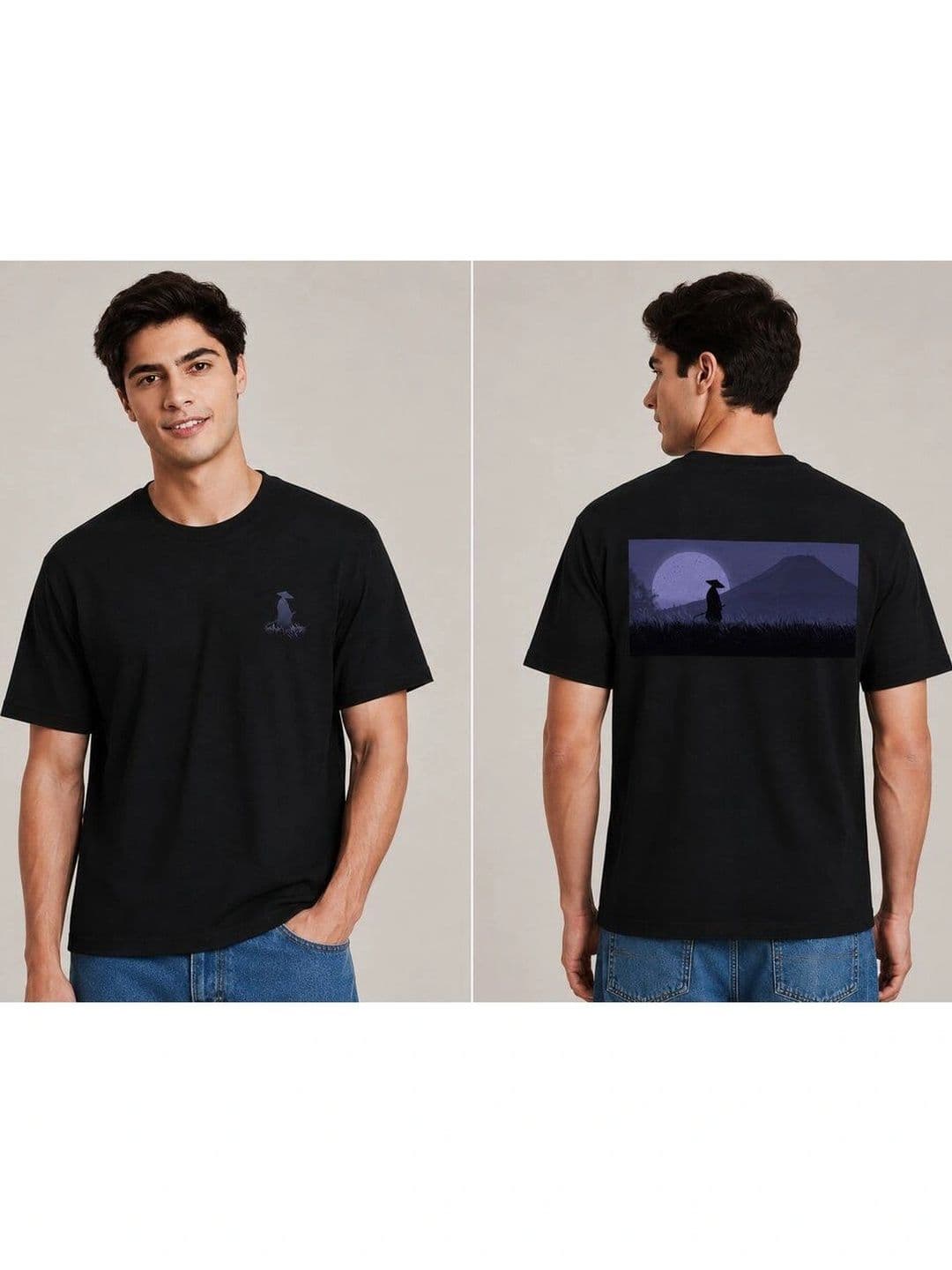 The Arth India Clothing Men Printed Pure Cotton Blend T-shirt - view 1