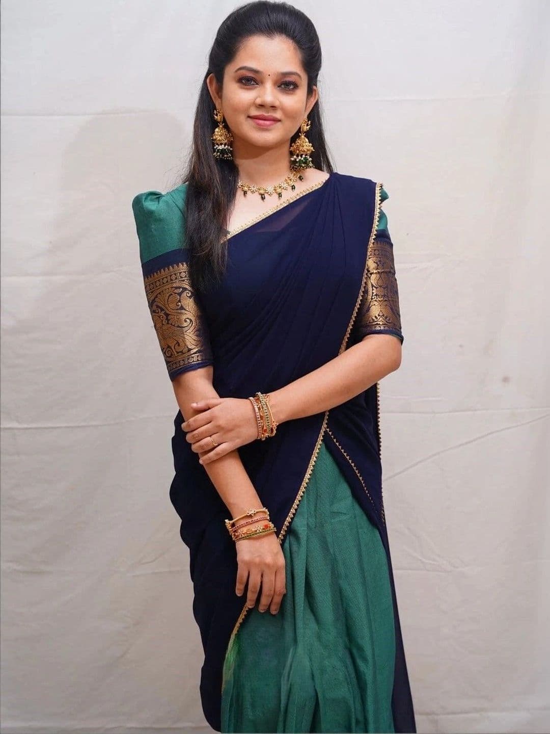 HERE&NOW Embellished Unstitched Lehenga & Blouse With Dupatta thumbnail 2