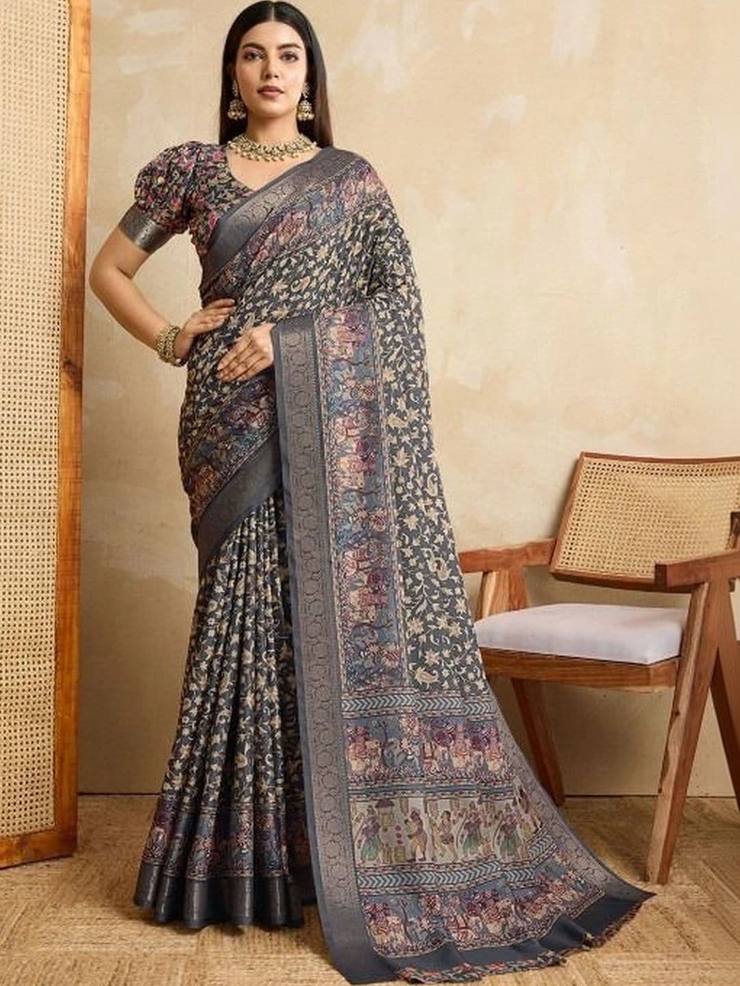 Moda Rapido Silk Blend Designer Saree - view 1