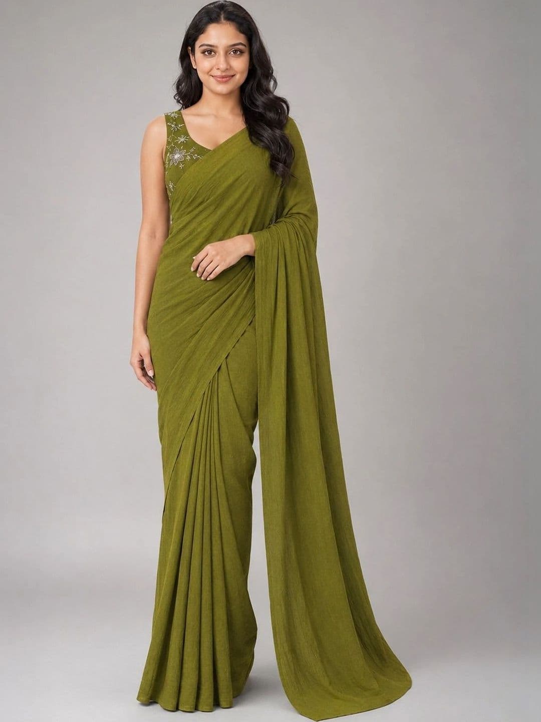 all about you Embroidered Designer Saree - view 1
