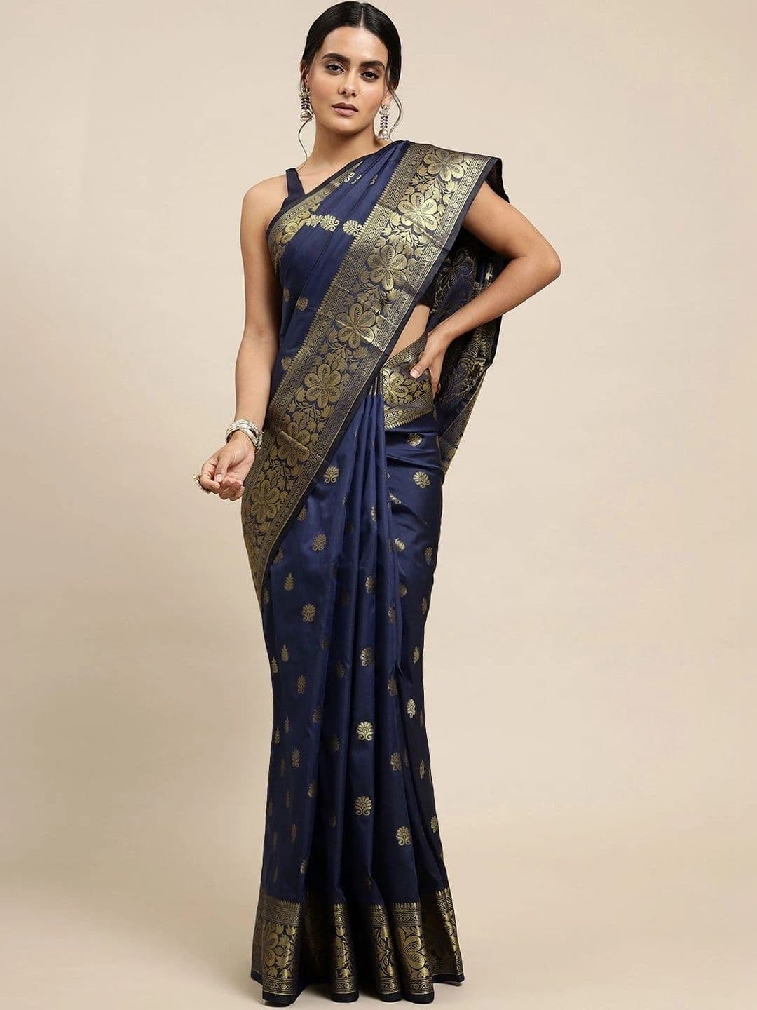Dhaaga Ghar Woven Design Zari Art Silk Banarasi Saree thumbnail 2