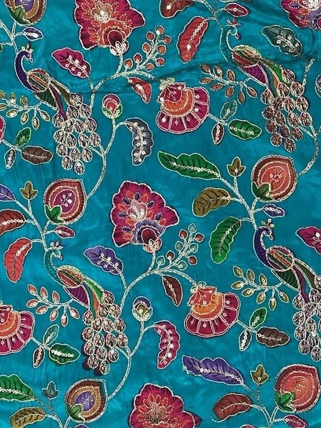TRUSTED RAJVEER Embroidered Satin Saree thumbnail 7
