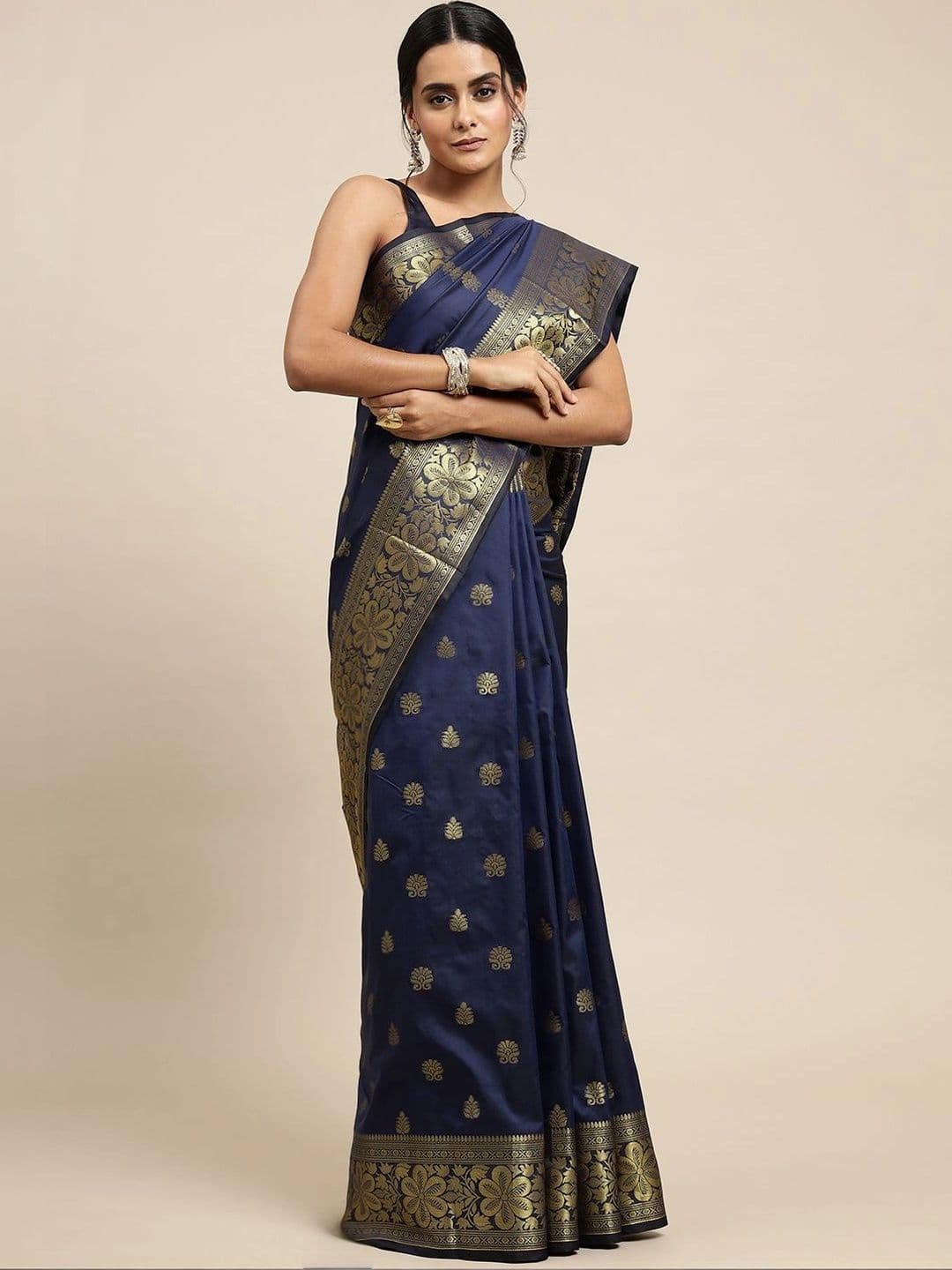 Dhaaga Ghar Woven Design Zari Art Silk Banarasi Saree - view 1