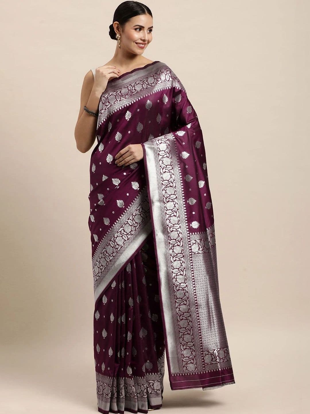 Dhaaga Ghar Woven Design Zari Art Silk Banarasi Saree - view 1