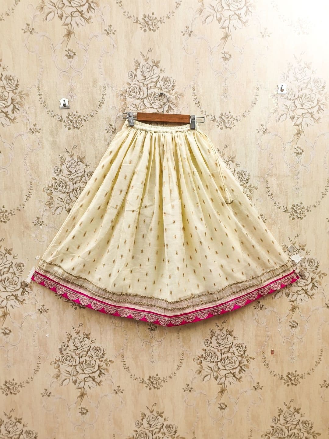 KALINI Girls Embroidered Thread Work Ready to Wear Lehenga & Blouse With Dupatta thumbnail 7