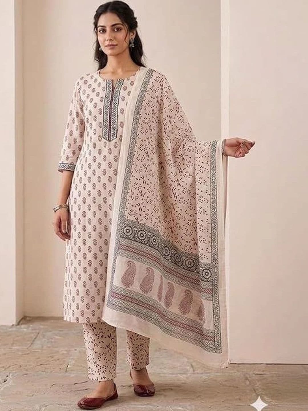 DEEPTI BOUTIQUE Hand Block Print Dress Material thumbnail 6