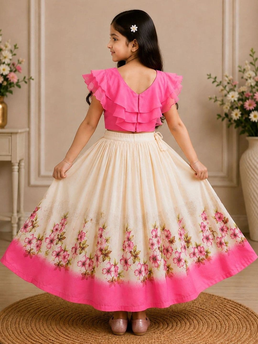 KALINI Girls Ready to Wear Lehenga & thumbnail 5