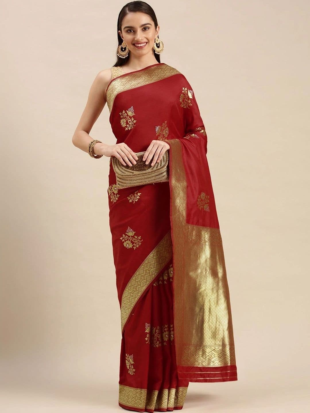 Dhaaga Ghar Woven Design Zari Art Silk Banarasi Saree - view 1