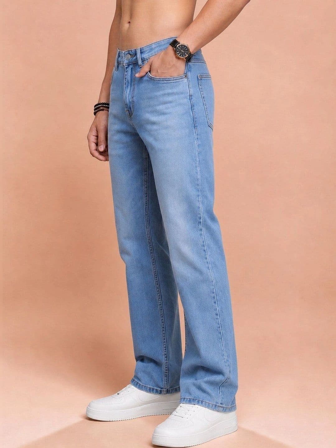Roadster Men Jean Straight Fit Mid-Rise Stretchable Jeans thumbnail 2