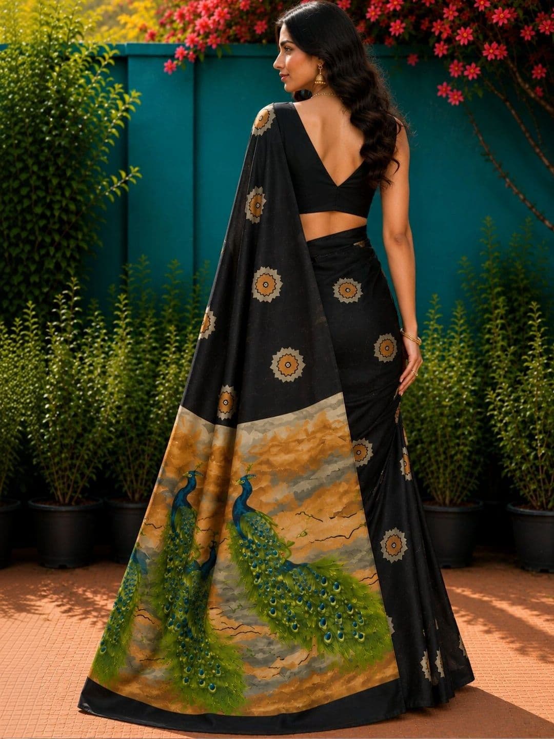 DIVASTRI Paisley Art Silk Designer Saree thumbnail 3