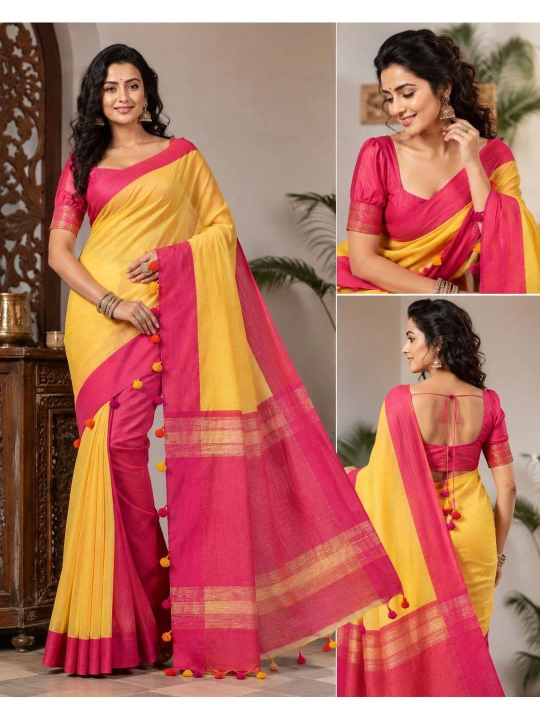 Crochetin Handloom Saree thumbnail 2