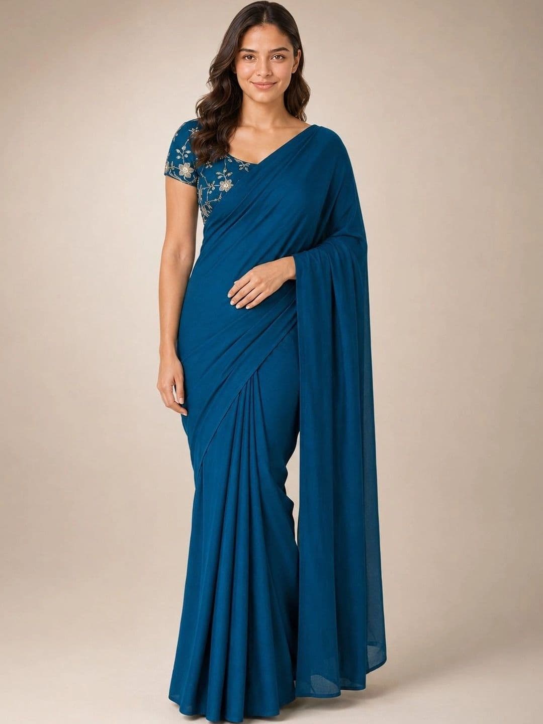all about you Embroidered Designer Saree - view 1