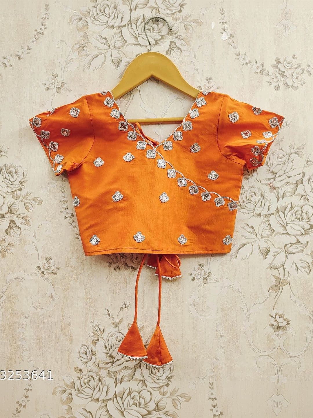 KALINI Girls Embellished Mirror Work Ready to Wear Lehenga & Blouse With Dupatta thumbnail 2