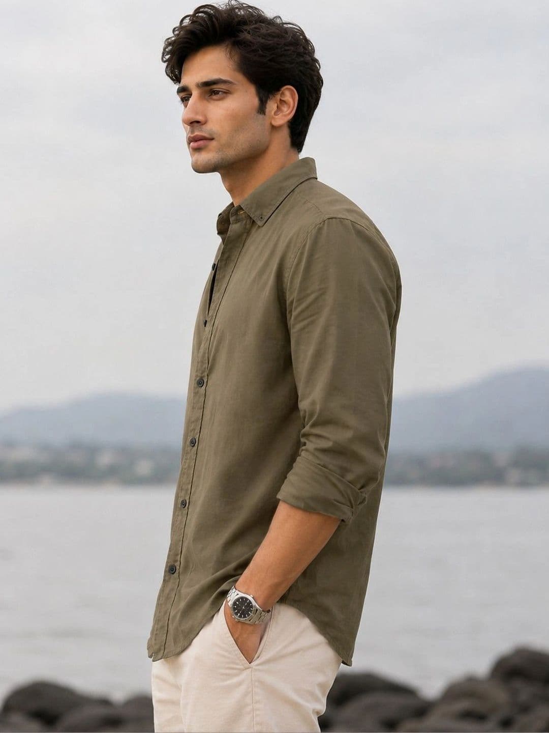 Zans and mens Men Standard Casual Shirt thumbnail 2