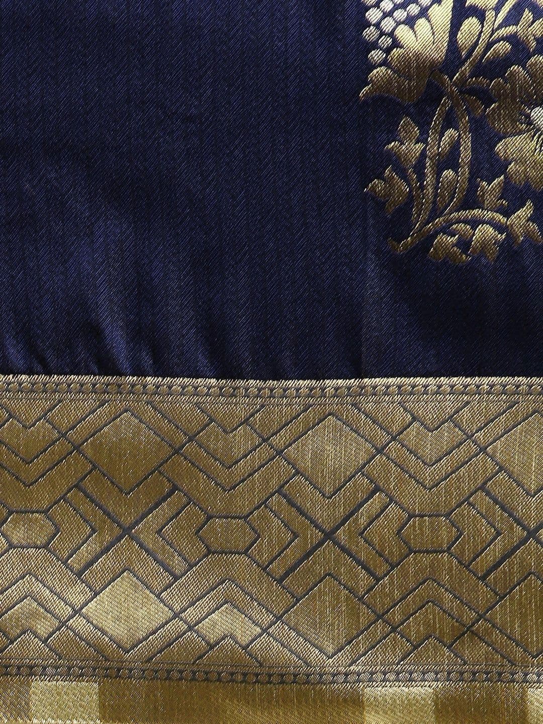 Dhaaga Ghar Woven Design Zari Art Silk Banarasi Saree thumbnail 3