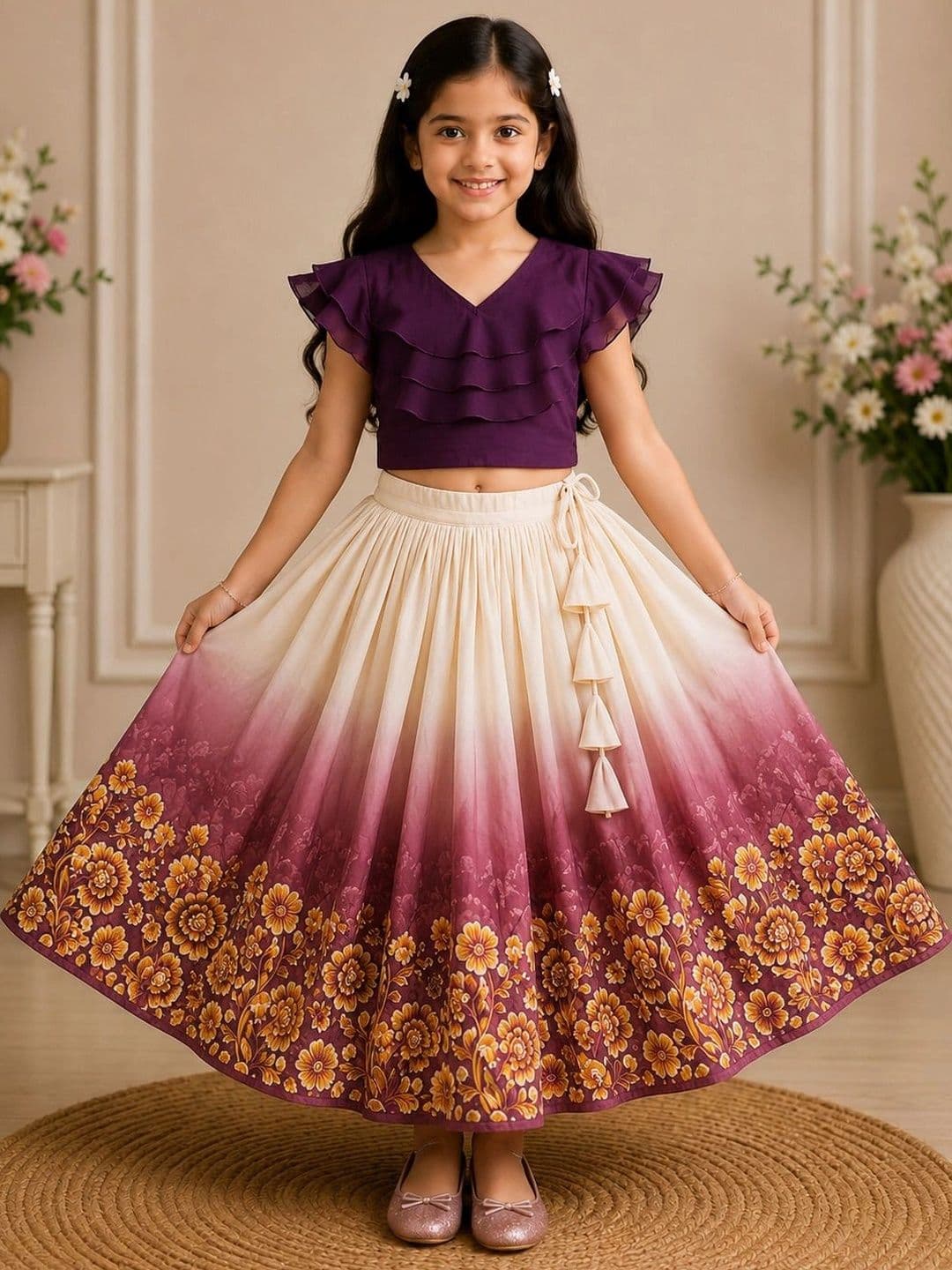 KALINI Girls Ready to Wear Lehenga & - view 1