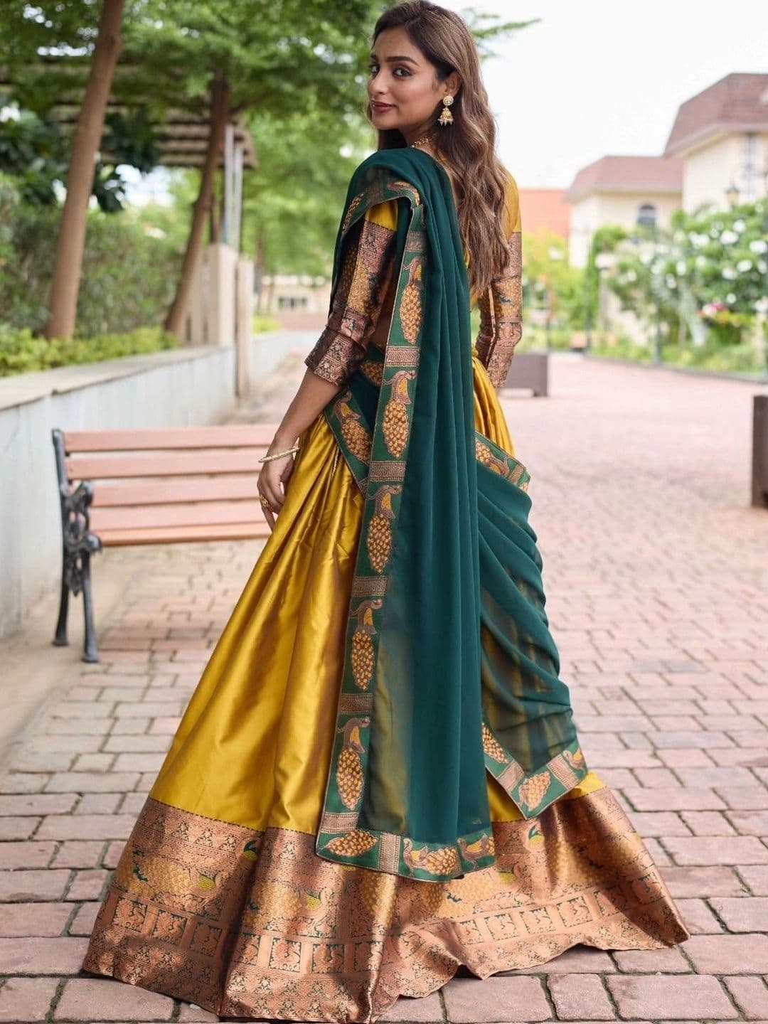 all about you Unstitched Lehenga & Blouse With Dupatta thumbnail 2