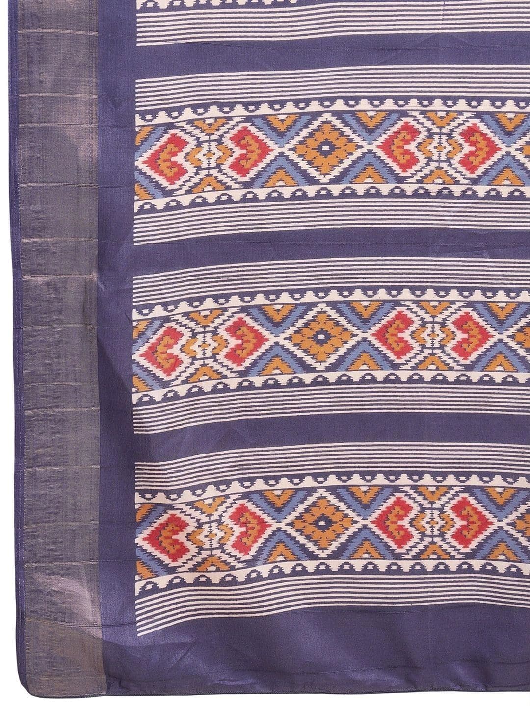 Anouk Zari Silk Blend Designer Patola Saree thumbnail 4