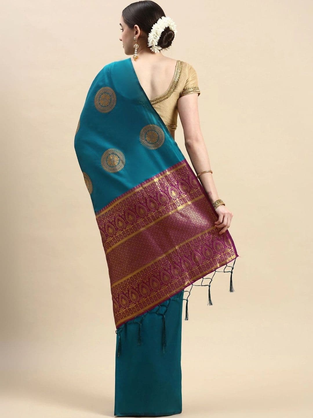 Dhaaga Ghar Woven Design Zari Art Silk Banarasi Saree thumbnail 2