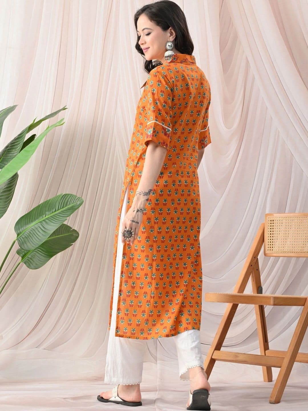 JEMCY Women Ethnic Motifs Printed Kurta thumbnail 2