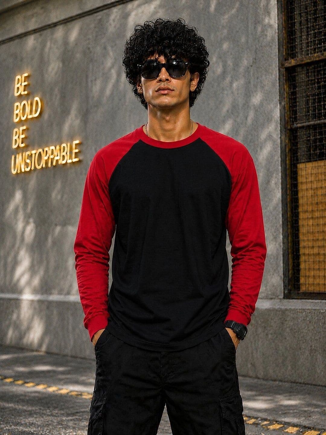 Be Crazy Men Colourblocked T-shirt - view 1