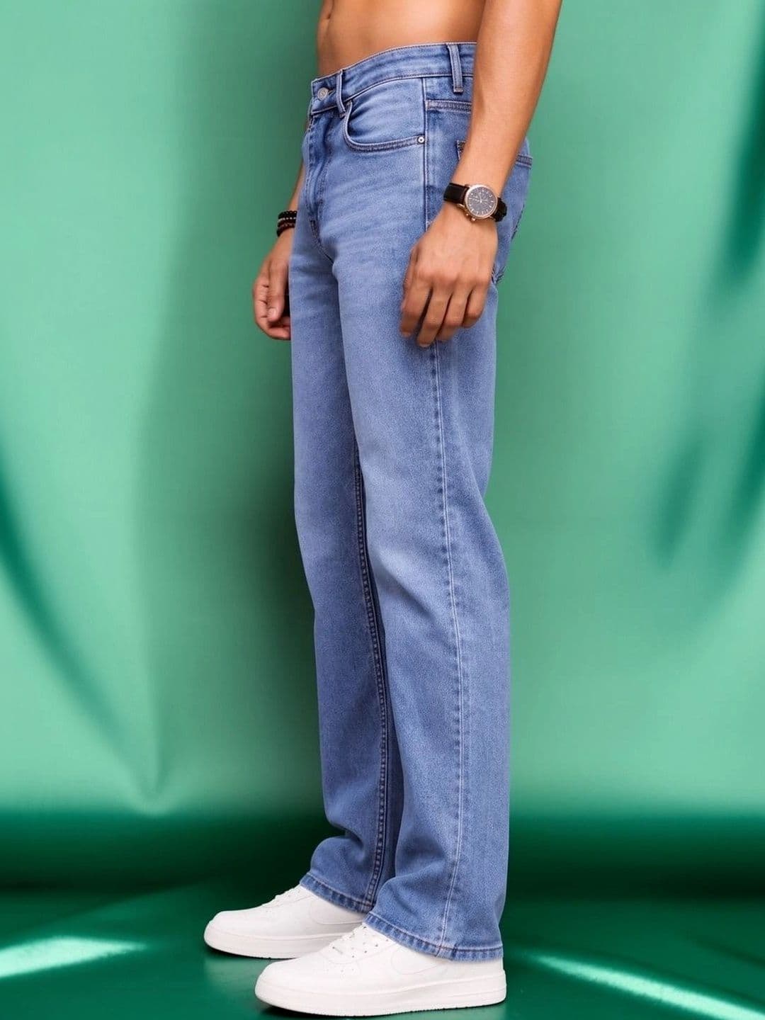 Roadster Men Jean Straight Fit Mid-Rise Stretchable Jeans thumbnail 3