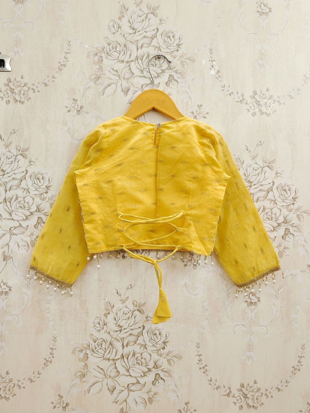 KALINI Girls Embellished Mirror Work Ready to Wear Lehenga & Blouse With Dupatta thumbnail 5