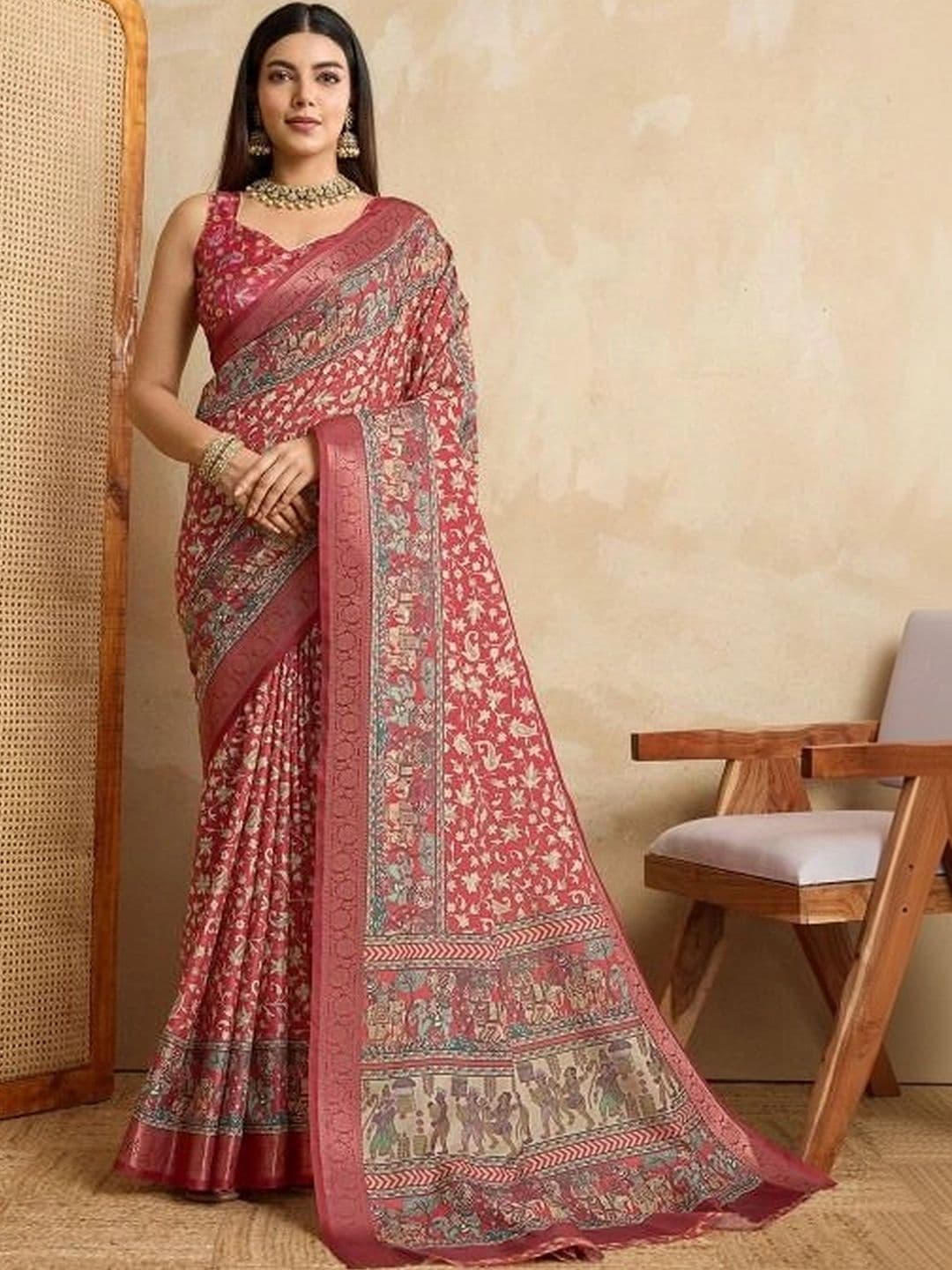 Moda Rapido Silk Blend Designer Saree - view 1