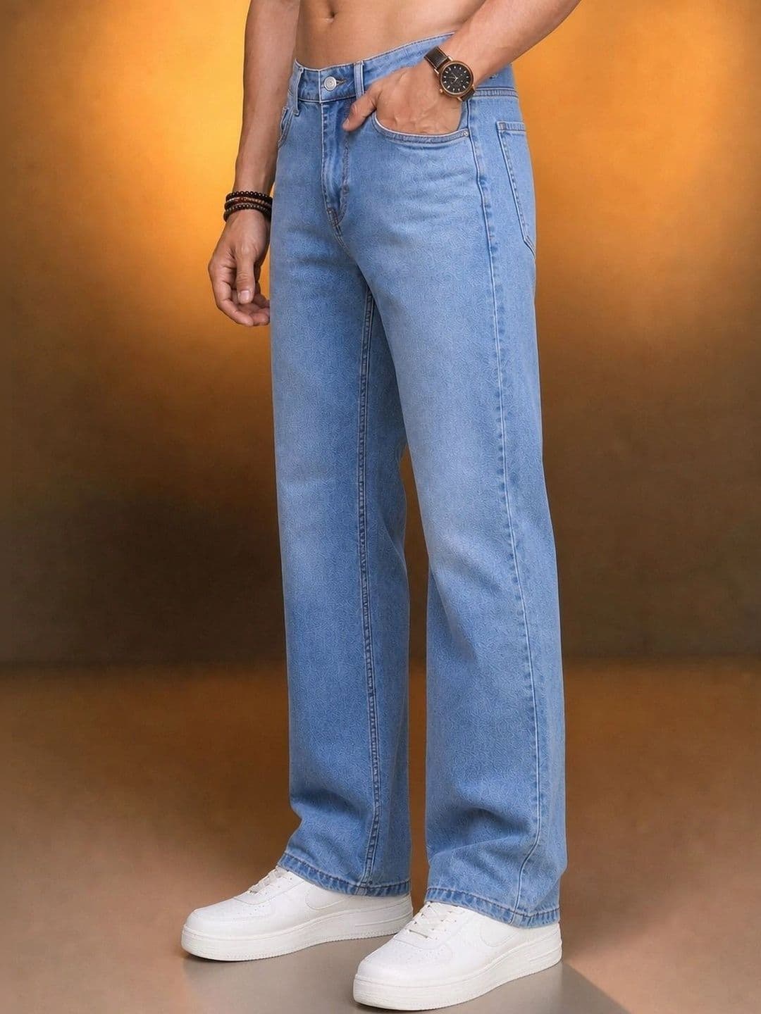 Roadster Men Jean Straight Fit Mid-Rise Stretchable Jeans thumbnail 3
