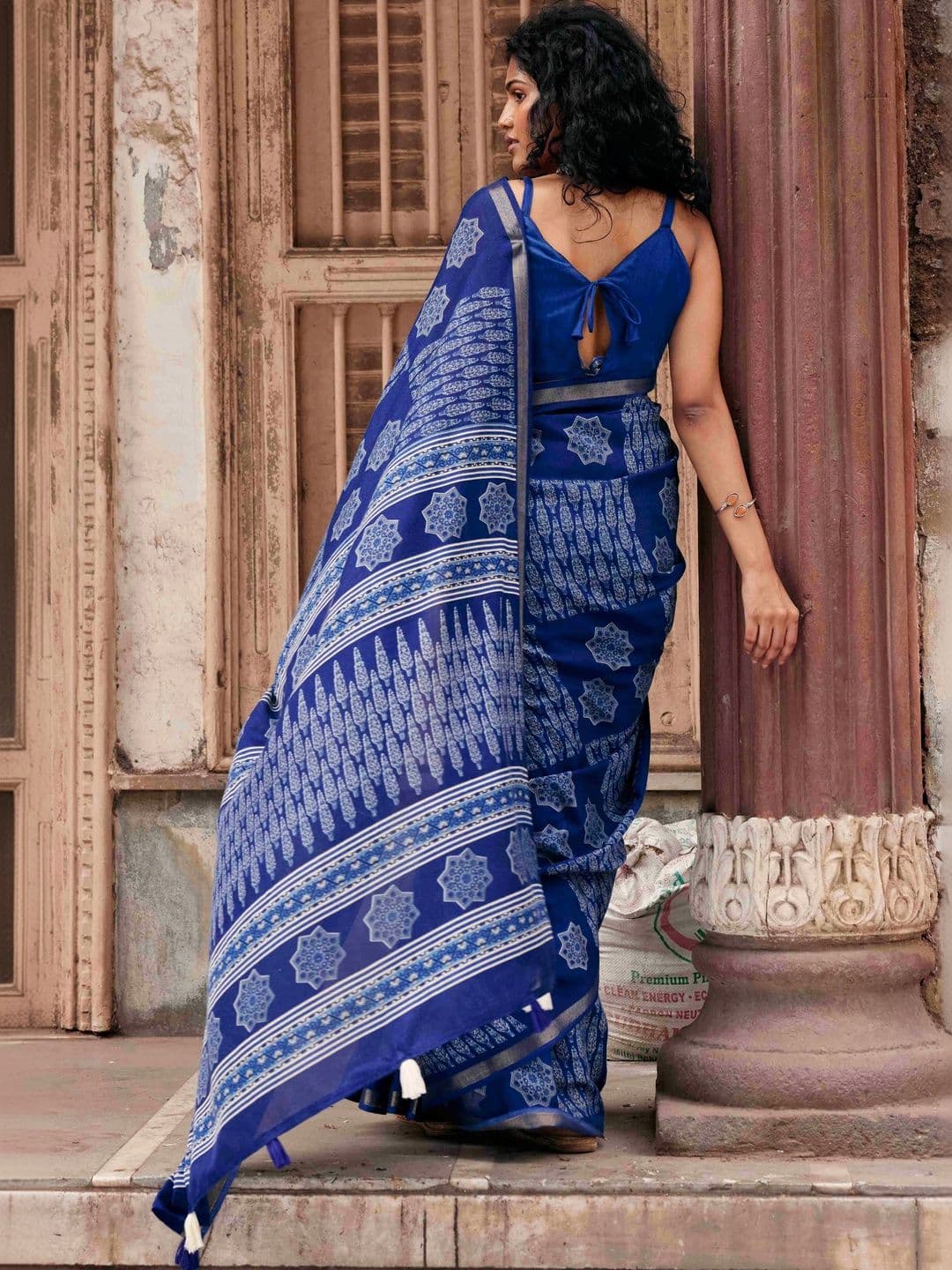 ELINA FASHION & HOME Silk Cotton Designer Saree thumbnail 2