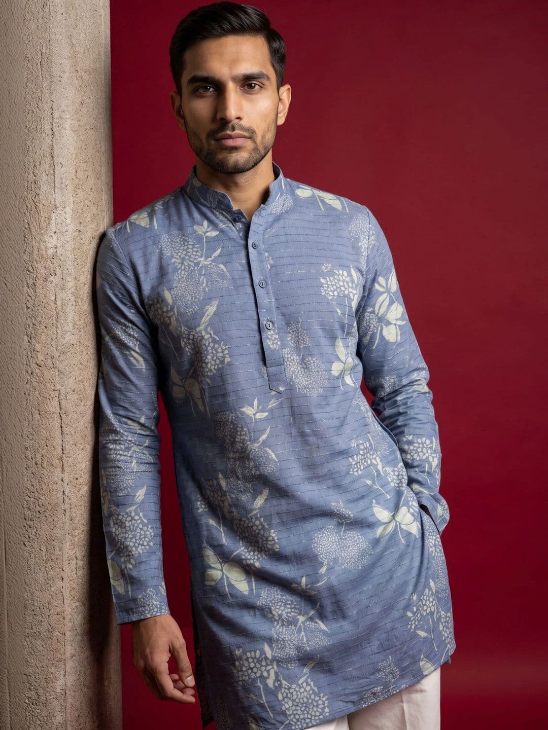 Jompers Men Floral Printed Indie Prints Kurta - view 1