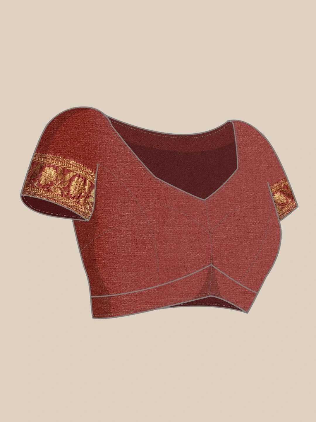 Dhaaga Ghar Woven Design Zari Art Silk Banarasi Saree thumbnail 6