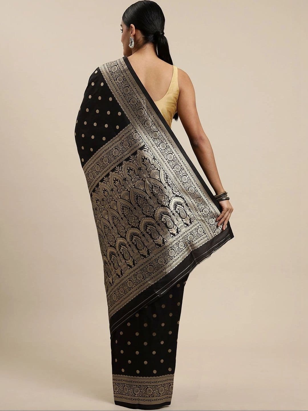 Dhaaga Ghar Woven Design Zari Art Silk Banarasi Saree thumbnail 7