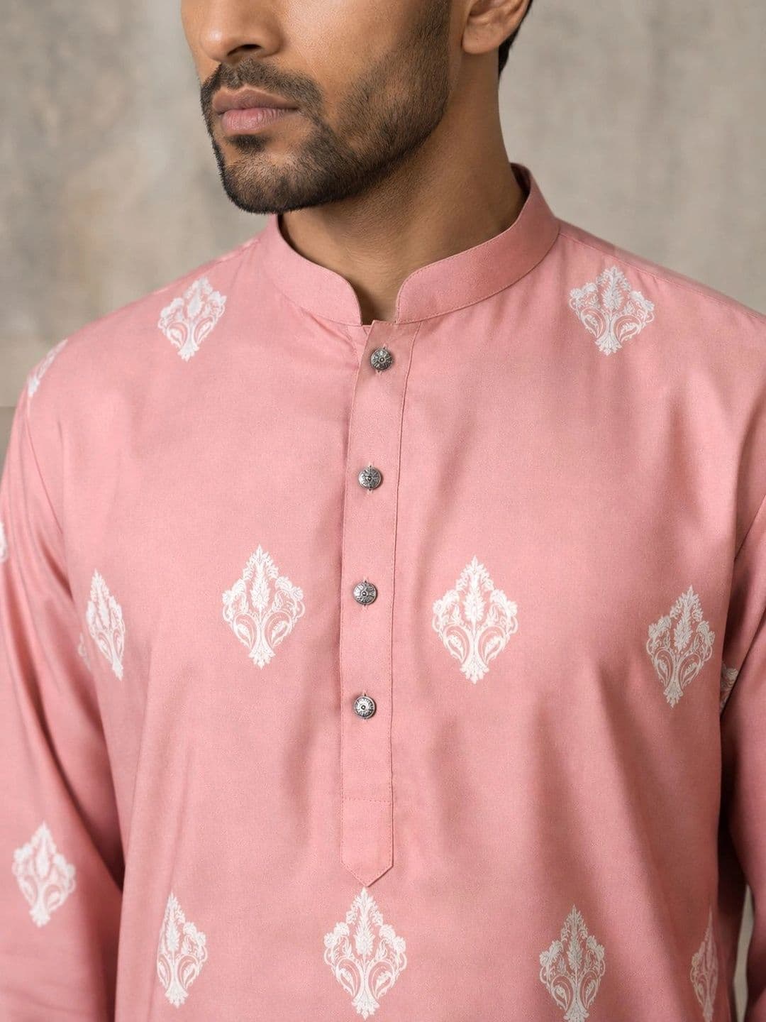Jompers Men Ethnic Motifs Embroidered Thread Work Kurta thumbnail 6